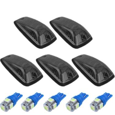 Imagem de GLOFE 5X Luzes de Corrida Marcador de Teto de Cabine Azul Gelo LED Luz de Marcação Superior Compatível com 1988-2002 C/K 1500 2500 3500 5500 6000 6500 7000 7500 Luzes de Sinalização Impermeável com