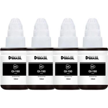 Imagem de KIt 4 Tintas Para G3110, G3111, G4100 G2100 G2110 Gi-190 - Bulk Ink Do