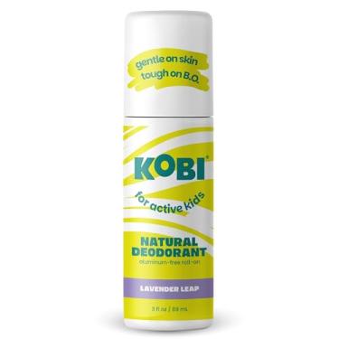 Imagem de Kobi Desodorante roll-on para crianças, pré-adolescentes, meninas, meninos - natural, sem alumínio, força esportiva - Lavender Leap