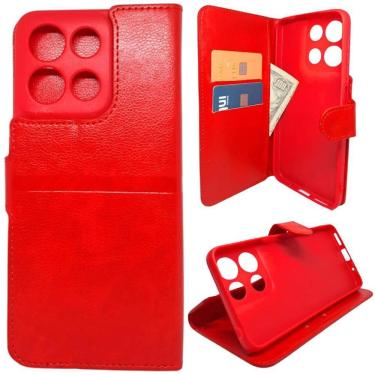 Imagem de Kit Capa Carteira Compatível Com Motorola G15 + Película 3D