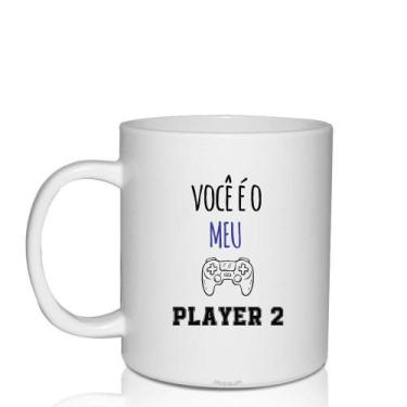 Imagem de Caneca Branca Personalizada - Player 2 - Dia Dos Namorados - Krystalon