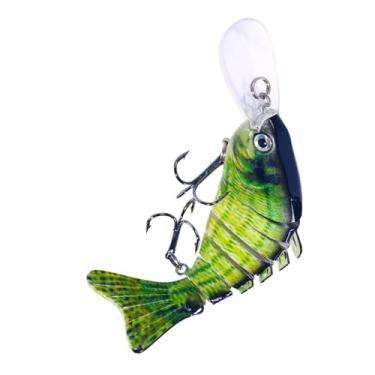 Imagem de Iscas de pesca, iscas de peixe de mergulho profundo - acessórios de equipamento de pesca, iscas artificiais de placa de língua longa para robalo, truta, walleye, peixe-gato, lúcios