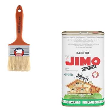 Imagem de Jimo Cupim Incolor 5l + Pincel Para Verniz Stain 2.1/2
