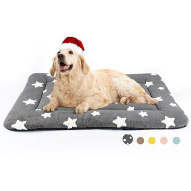 Imagem de Mora Pets Dog Crate Pad Dog Bed Mat for Large Dogs Washable Pet Kennel Pad for 42 inch Cage Ultra Soft Flat Puppy Mattress Cat Kitten Cushion for Cozy Sleeping Anti-Slip Grey 42 x 27