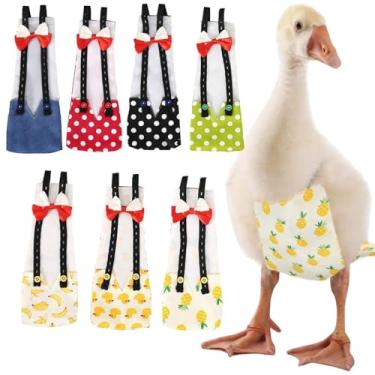Imagem de QBLEEV Fraldas de pato Pet Cole para bebês patos, fraldas de frango para galinhas de verdade, pano de frango moderno para patinho de galinha de galinha de ganso