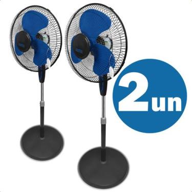 Imagem de Kit 2 Ventiladores Torre 220V Potentes 130cm Altura Regulável para Aca