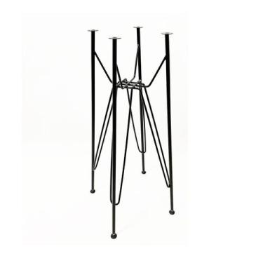 Imagem de Base de Mesa Eames Bistrô Alta Ferro Eiffel cor Preta para Tampo de Vi