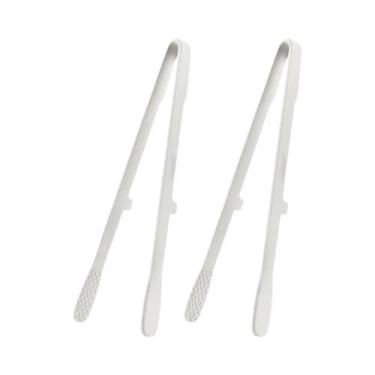 Imagem de Pinças De Silicone Pretas Antiderrapantes Para Alimentos, 2 Peças, Ute