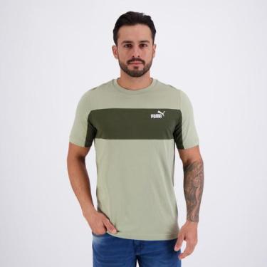Imagem de Camiseta Puma Ess Block Tee Verde, GG