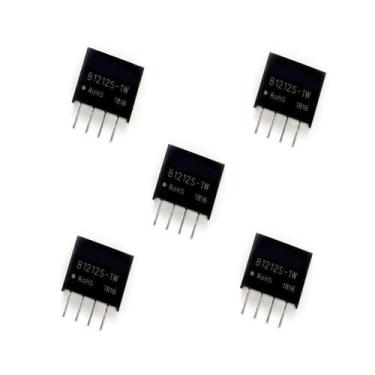 Imagem de Kit 5 Conversor Isolador Fonte 12v B1212s-1w Sip-4 Isolador - ATMX