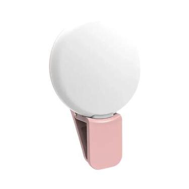 Imagem de Mini Ring Light LED Portátil Para Celular Com Três Níveis De Intensida