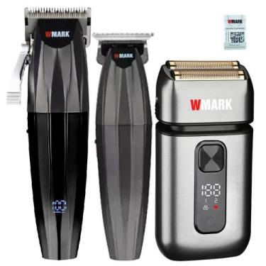 Imagem de Kit 3 Maquina Wmark Ng222 Ng311 Ng986 Prata Profissional