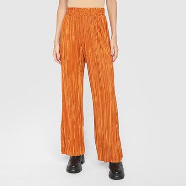 Imagem de Calça Flare Farm Plissada Feminina-Feminino