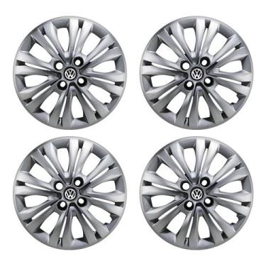 Imagem de Jogo Calota Prata Gol Voyage Modelo G7 Vw Aro 14 - GFM