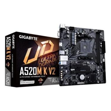 Imagem de Gigabyte A520M K V2 (AM4 - DDR4 5100 O.C) - Chipset AMD A520 - USB 3.2