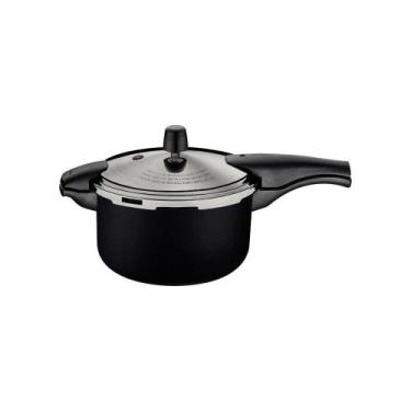Imagem de Panela De Pressão Tramontina 6 Litros Grande Vancouver Cor:preto Preto