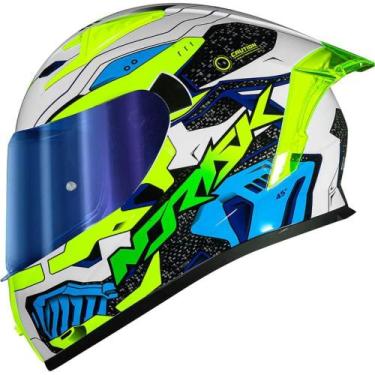 Imagem de Capacete Norisk Flow Robot, 56, Branco/Amarelo