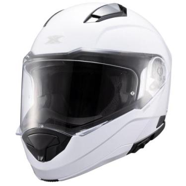 Imagem de Capacete Escamoteável Texx Kratos Solid, Branco, 62
