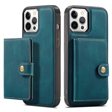 Imagem de Capa de couro de luxo magnético seguro para iPhone 13 12 Mini 12 11 Pro XS Max 8 7 Plus XR X Carteira Cartão Solt Bolsa Suporte Suporte, Azul, Para iPhone XS