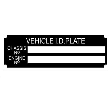 Imagem de Beyondcity Placas de chassi de Vin em branco para carro, moto, caravana, reboque, veículo