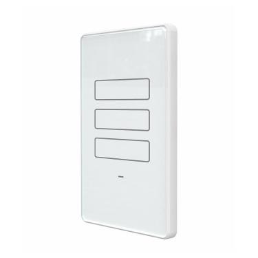 Imagem de Interruptor inteligente touch wi-fi agl 3 botão branco