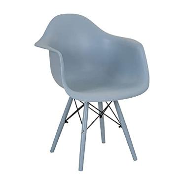 Imagem de Cadeira de Jantar com Braço Eames Eiffel Azul Claro Color
