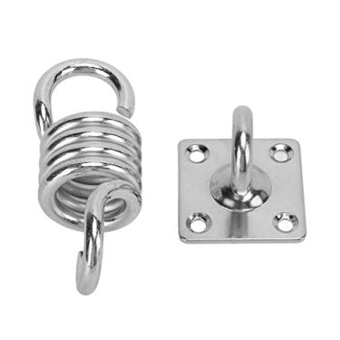 Imagem de CHICIRIS Kit de suporte de teto para pendurar balanço, suporte de suspensão de alta resistência, suporte de rede de aço inoxidável durável com parafuso para saco de areia