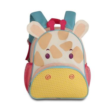 Imagem de Mochila Infantil Escolar Passeio Costas Girafa