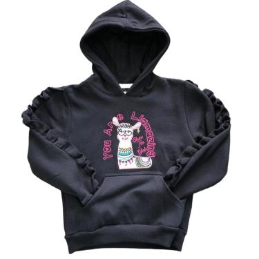 Imagem de Blusa De Frio Casaco Moletom Infantil Feminina Fechada Olyns-Feminino