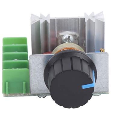 Imagem de Módulo de Controle de Velocidade, Módulo de Controle de Velocidade do Motor CA, Interruptor de Controlador de 3 Unidades 2000W PWM 50-220V Regulador de Tensão Ajustável,