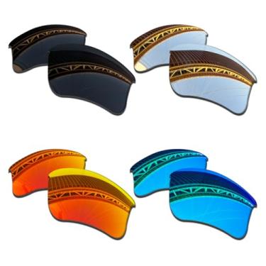 Imagem de LenzProse Lentes de reposição polarizadas de 1,5 mm para óculos de sol Oakley Flak Jacket XLJ, antiarranhões | Ajuste perfeito