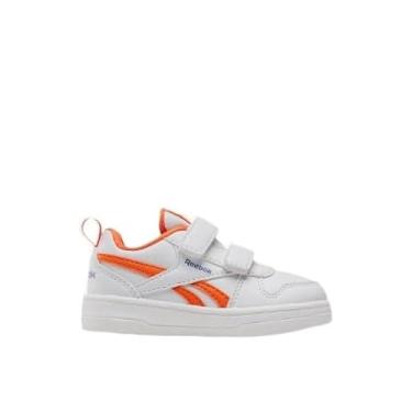 Imagem de Reebok Tênis para bebês meninos Royal Prime 2.0 Alt, Branco/laranja bomba/azul vetor, 18