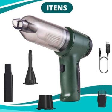 Imagem de Mini Soprador Aspirador De Pó 3em1 Usb Portátil Recarregável - Aspirad