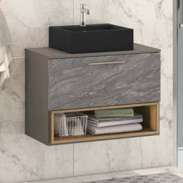 Imagem de Gabinete Para Banheiro 1 Gaveta Vicenza - Móveis Bosi