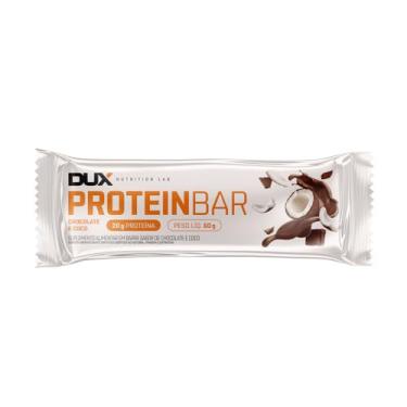 Imagem de Dux Protein Bar Display (12 unid. 60g), Sabor Chocolate c/Coco