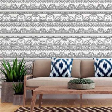 Imagem de Papel de Parede Adesivo Mandala Colorir N015037 0,58x2,50M - Adesivo B