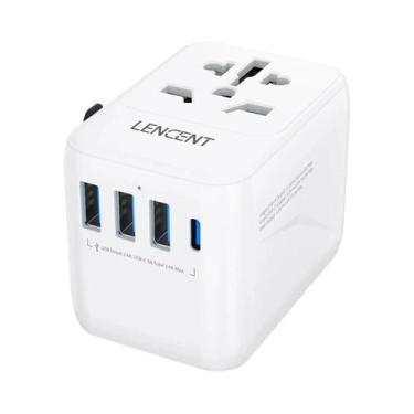 Imagem de Adaptador de Viagem Universal com 3 USB e 1 Type-C PD - Carregamento p