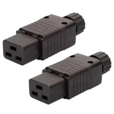 Imagem de Adaptador de tomada de tomada de alimentação IEC320 C19 Tekit IEC 320 C19 fêmea de 250 VCA 16A