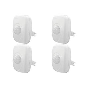Imagem de Kit C/4 - Sensor Presenca Qualitronix Parede Qa21M