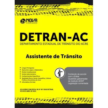 Imagem de Apostila DETRAN-AC 2024 - Assistente de Trânsito - Nova Concursos