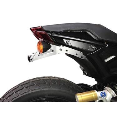Imagem de Billet Proof Designs Aeromach Ci-8200 Indian Ftr High Mount License Plate Realocação Suporte/Fender Eliminator Kit - Preto - Serve Para Todos Os Modelos Indian Ftr - Fabricado Nos Eua