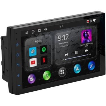 Imagem de Central Multimídia 7pol Android 10 Universal CarPlay Android Auto Espe