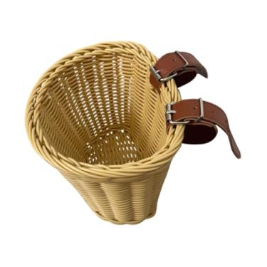 Imagem de oshhni de bicicleta infantil decoração de cesta de crianças de bicicleta portátil de bicicleta portátil com tiras ajustáveis ​​para piqueniques de