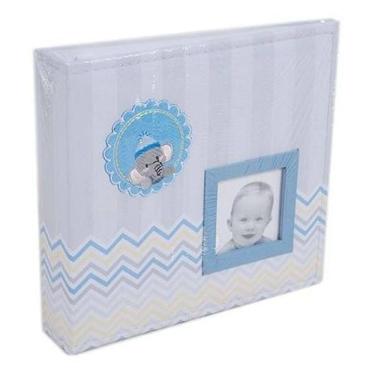 Imagem de Álbum 100 Fotos 10x15 + 50 Fotos 15x21 Bebe Tecido Ical 811