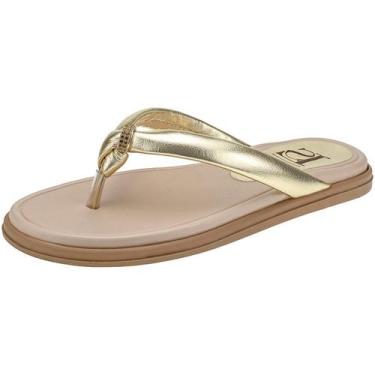 Imagem de Rasteirinha Sola Baixa com Palmilha Confort Macia Chinelo de Strass Pe