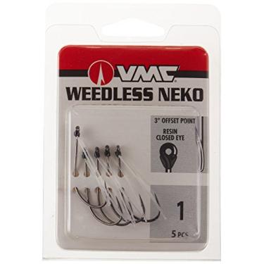 Imagem de Gancho Neko sem erva VMC Wnk, níquel preto, Black Nickel, Hook Size: #1