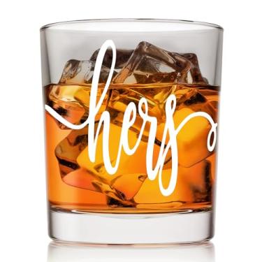 Imagem de Voatok Presentes para casais, copos de uísque 283 g, presentes de aniversário para casais para sua namorada, mulheres, copos de pedras à moda antiga para mulheres bebendo bourbon escocês coquetel