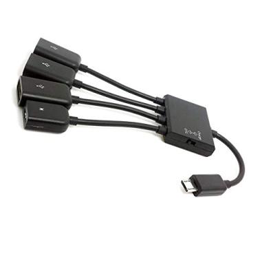 Imagem de ChenYang Micro USB Host OTG Cabo adaptador Hub de 3 portas com energia para celular e tablet Galaxy S5 i9600 Note3 N9000
