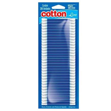 Imagem de Hastes Flexíveis Pontas Algodão 280 Unidades  Cotton Line - Higie Topp