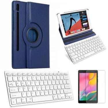 Imagem de Capa/Teclado/Pel para Galaxy Tab S7 FE T735 10,4" Azul - Skin Zabom